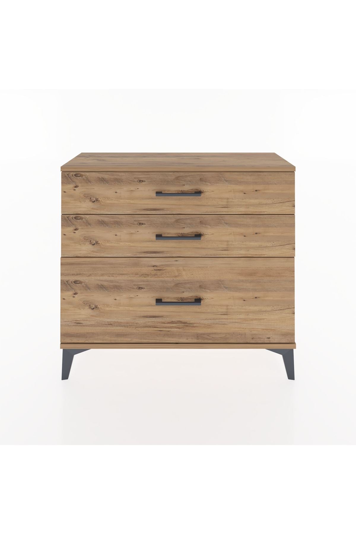 Arges Şifonyer 3 Çekmeceli 88x30x80 Çam-Çam