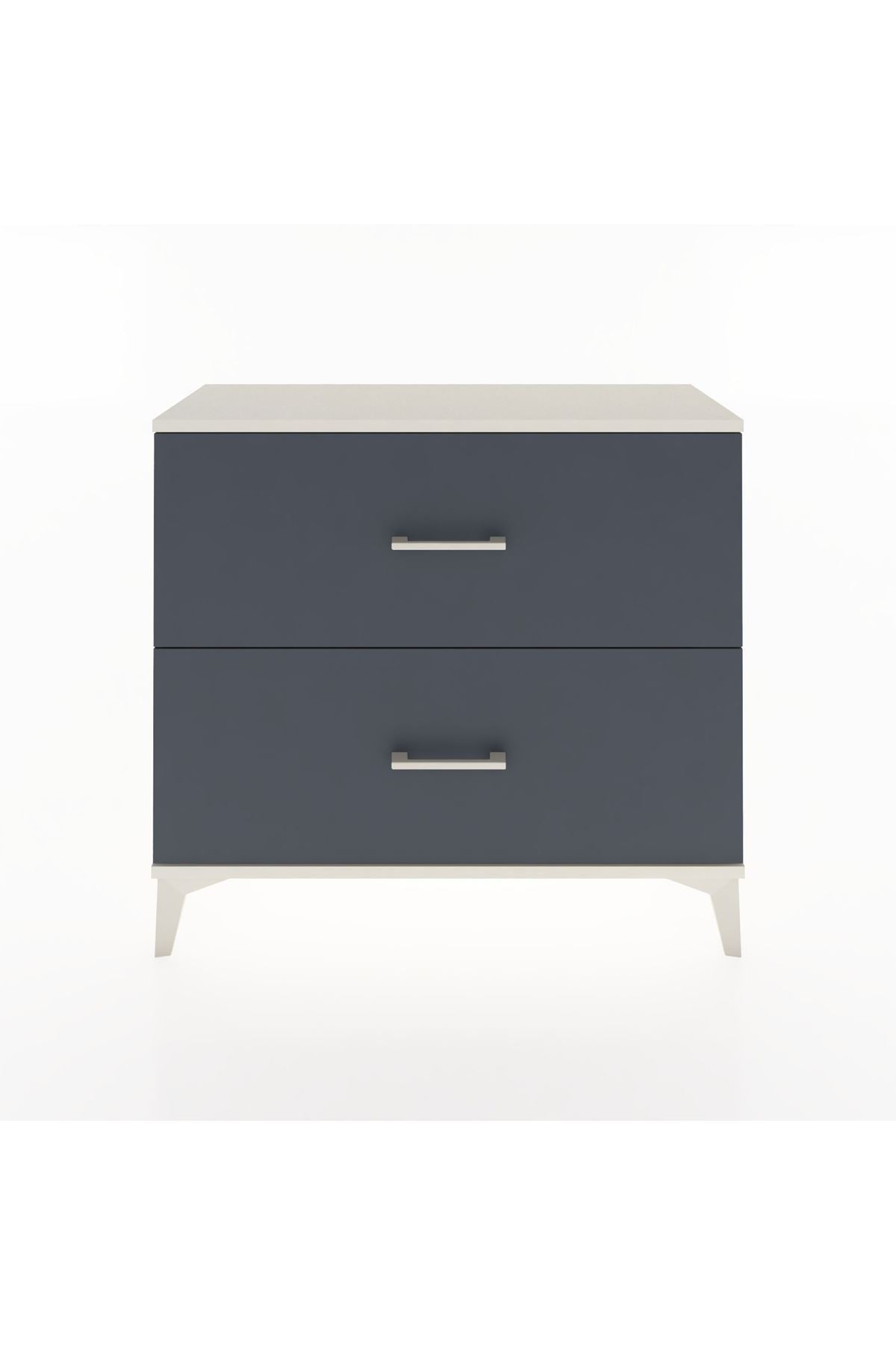 Arges Şifonyer 2 Çekmeceli 88x30x80 Aytaşı-Antrasit