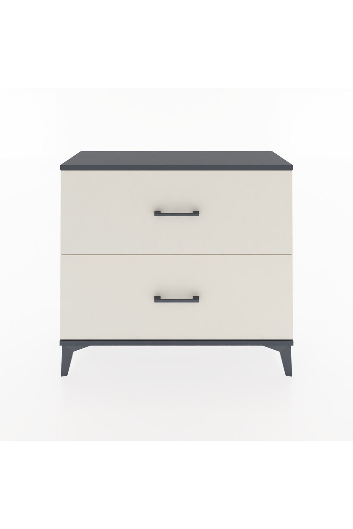 Arges Şifonyer 2 Çekmeceli 88x30x80 Antrasit-Aytaşı
