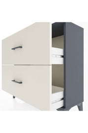 Arges Şifonyer 2 Çekmeceli 88x30x80 Antrasit-Aytaşı