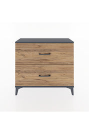 Arges Şifonyer 2 Çekmeceli 88x30x80 Antrasit-Çam