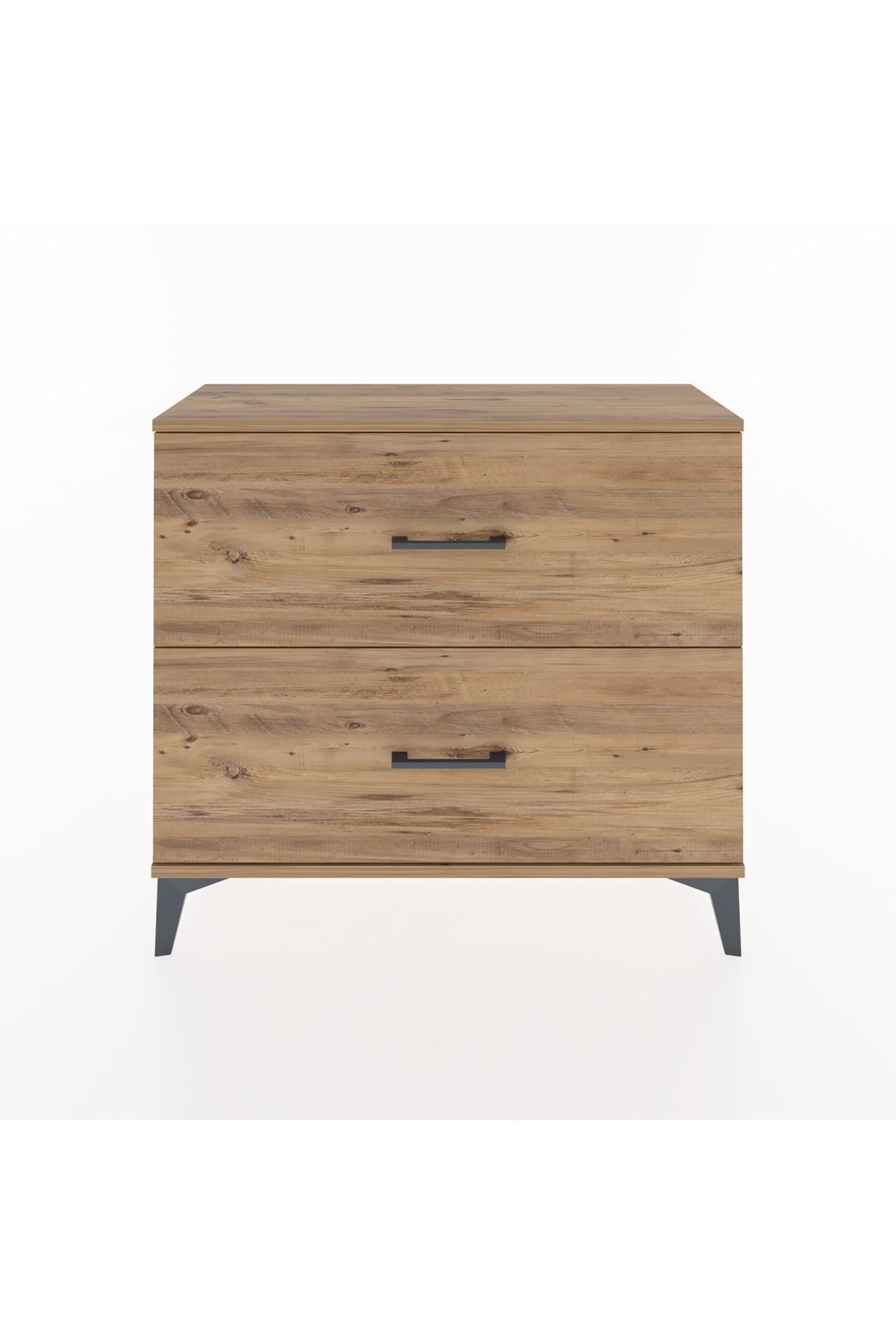 Arges Şifonyer 2 Çekmeceli 88x30x80 Çam-Çam