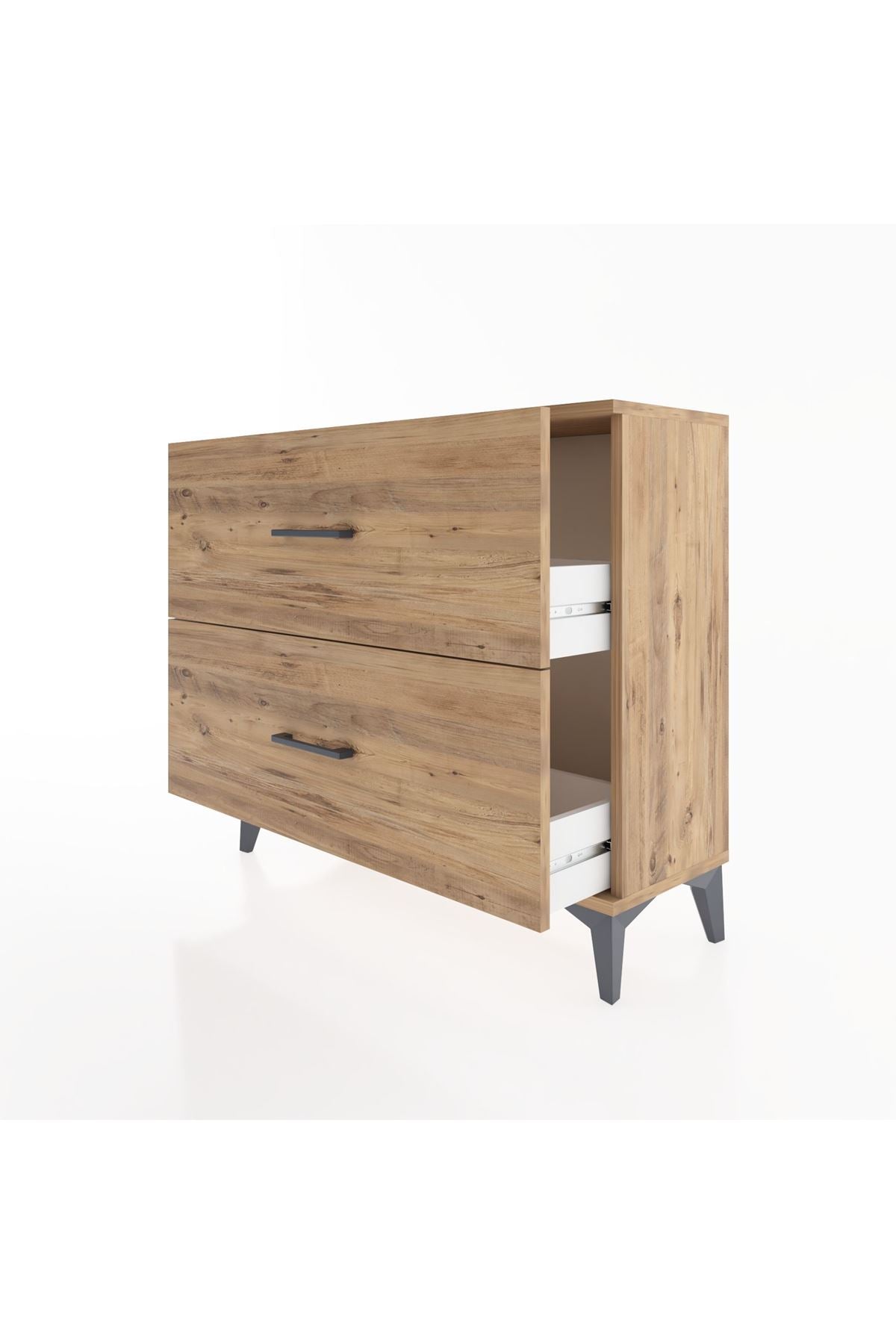 Arges Şifonyer 2 Çekmeceli 88x30x80 Çam-Çam