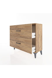 Arges Şifonyer 2 Çekmeceli 88x30x80 Çam-Çam