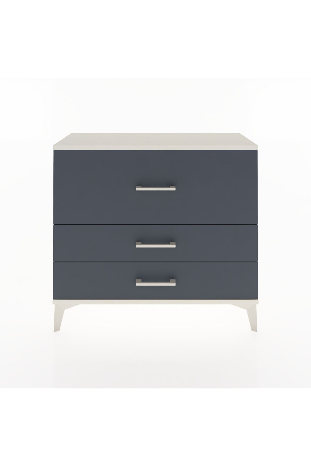 Arges Şifonyer 3 Çekmeceli 88x30x80 Aytaşı-Antrasit