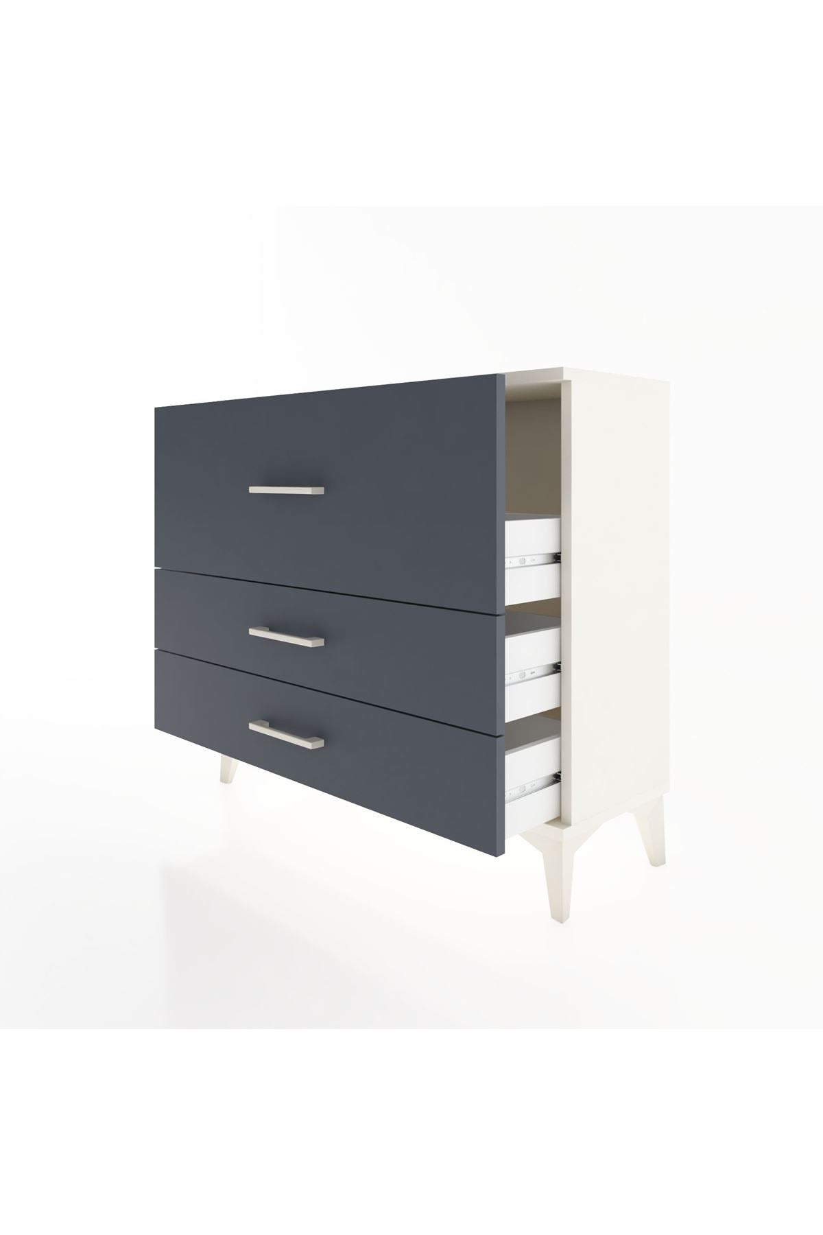 Arges Şifonyer 3 Çekmeceli 88x30x80 Aytaşı-Antrasit