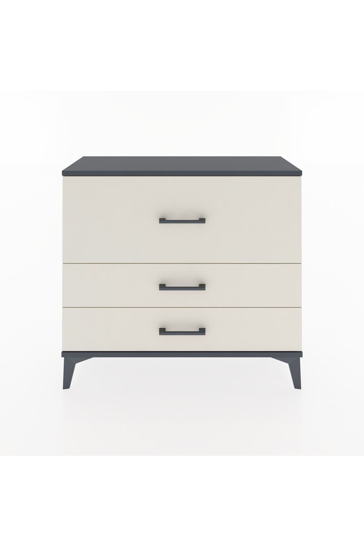 Arges Şifonyer 3 Çekmeceli 88x30x80 Antrasit-Aytaşı