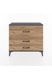 Arges Şifonyer 3 Çekmeceli 88x30x80 Antrasit-Çam