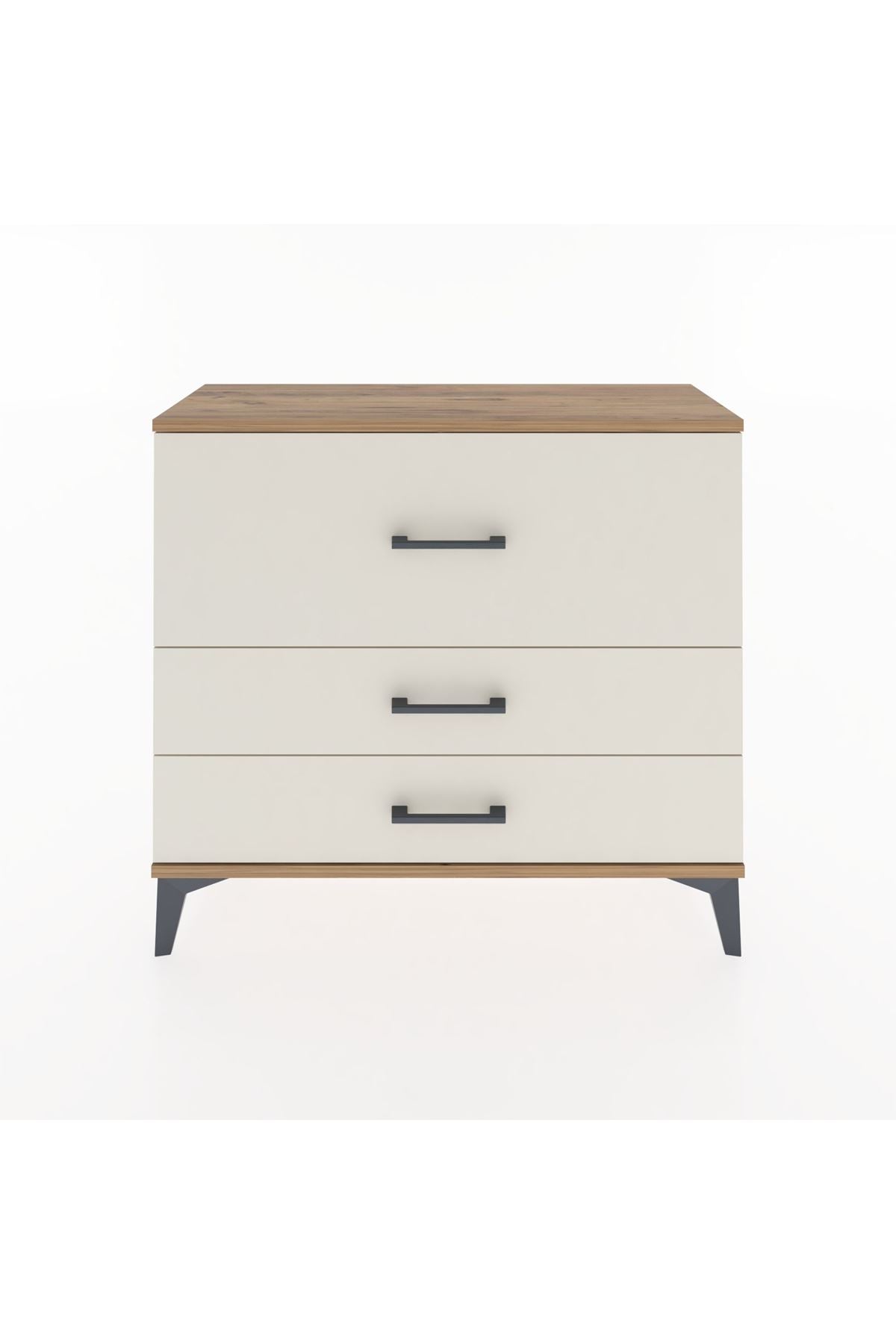 Arges Şifonyer 3 Çekmeceli 88x30x80 Çam-Aytaşı