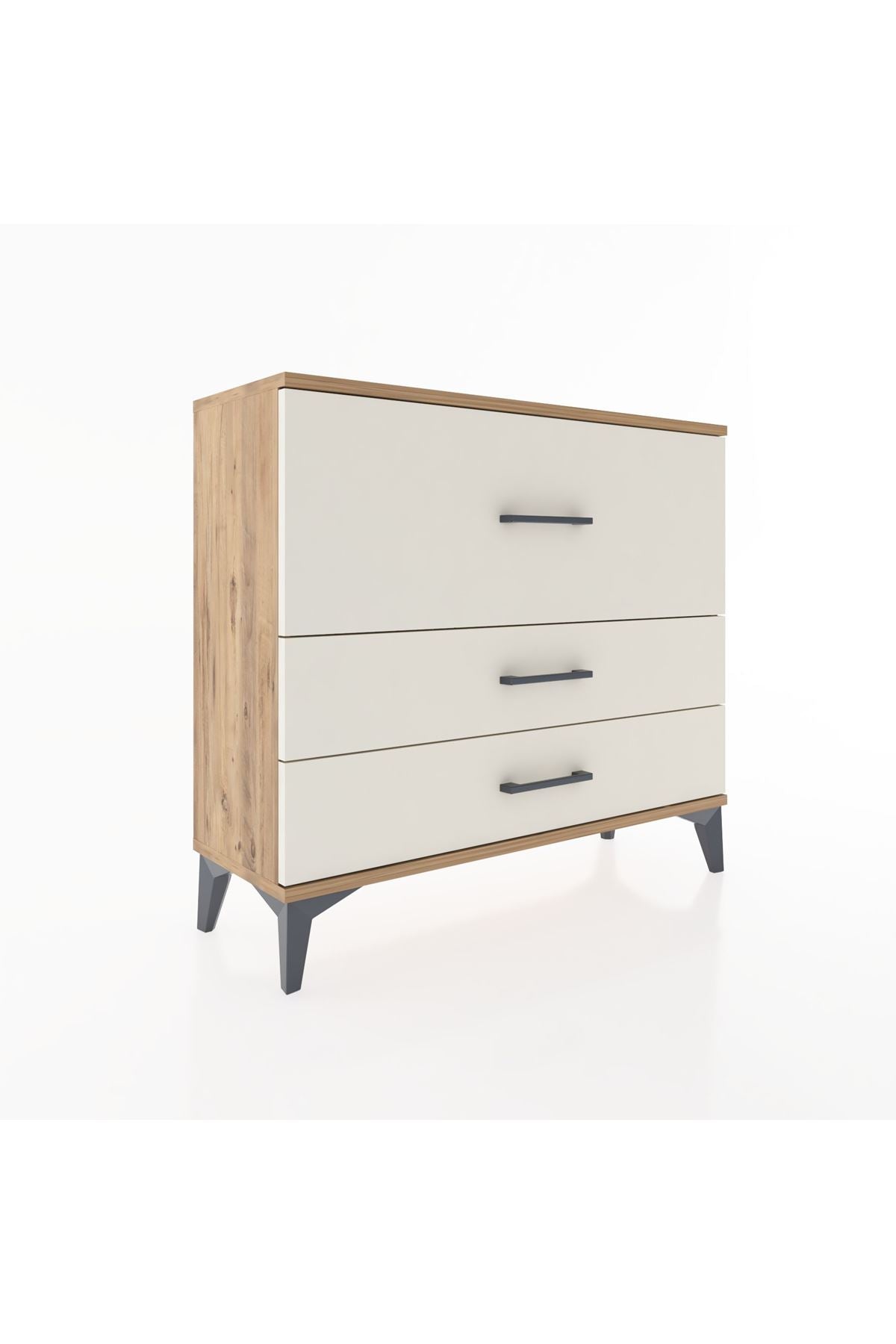 Arges Şifonyer 3 Çekmeceli 88x30x80 Çam-Aytaşı