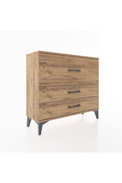 Arges Şifonyer 3 Çekmeceli 88x30x80 Çam-Çam
