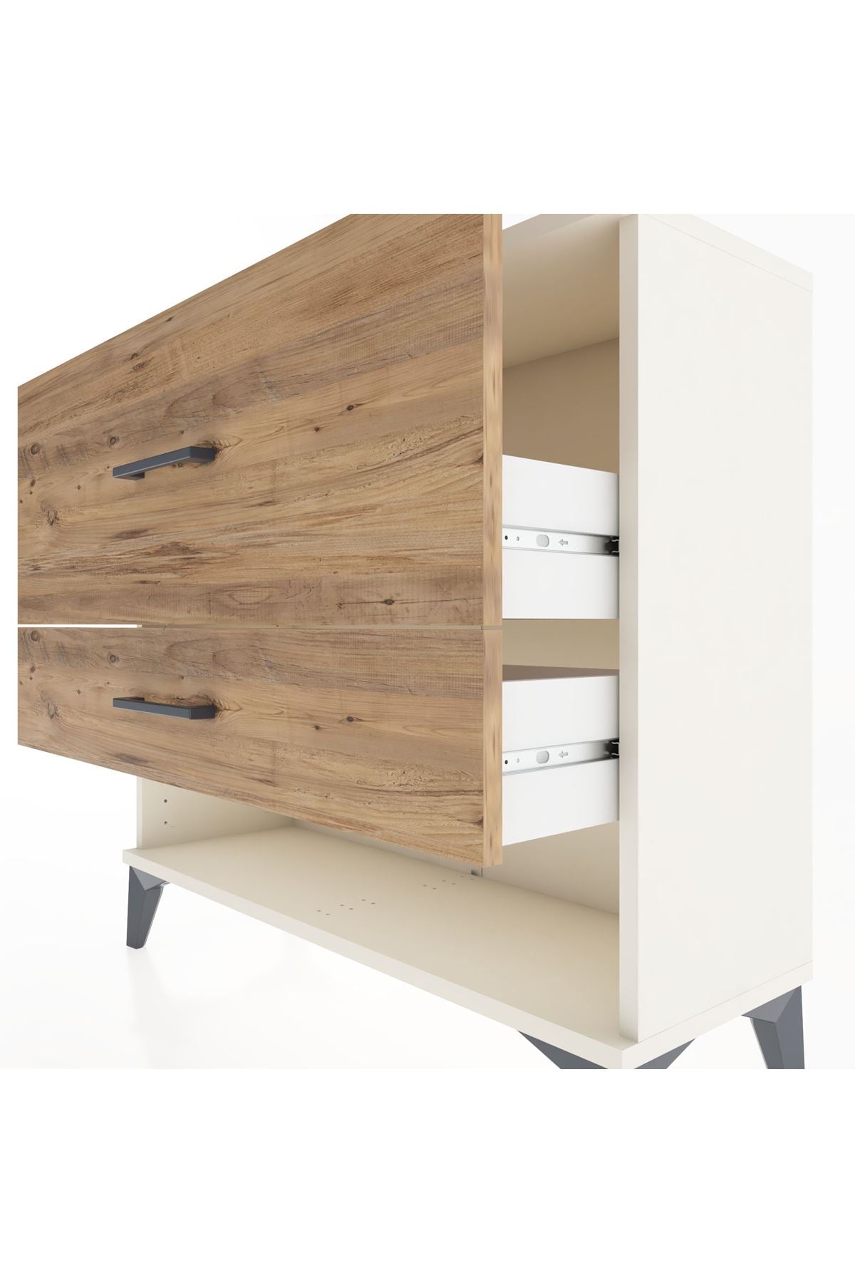 Arges Şifonyer 2 Çekmeceli 88x30x80 Aytaşı-Çam