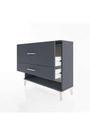 Arges Şifonyer 2 Çekmeceli 88x30x80 Antrasit-Antrasit