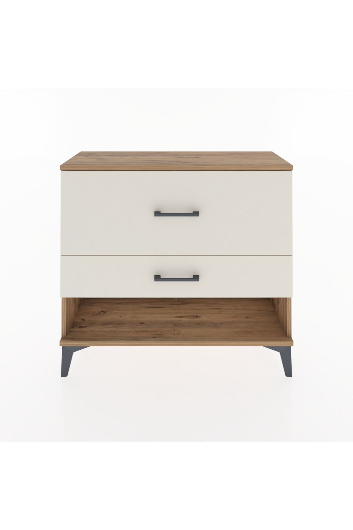 Arges Şifonyer 2 Çekmeceli 88x30x80 Çam-Aytaşı