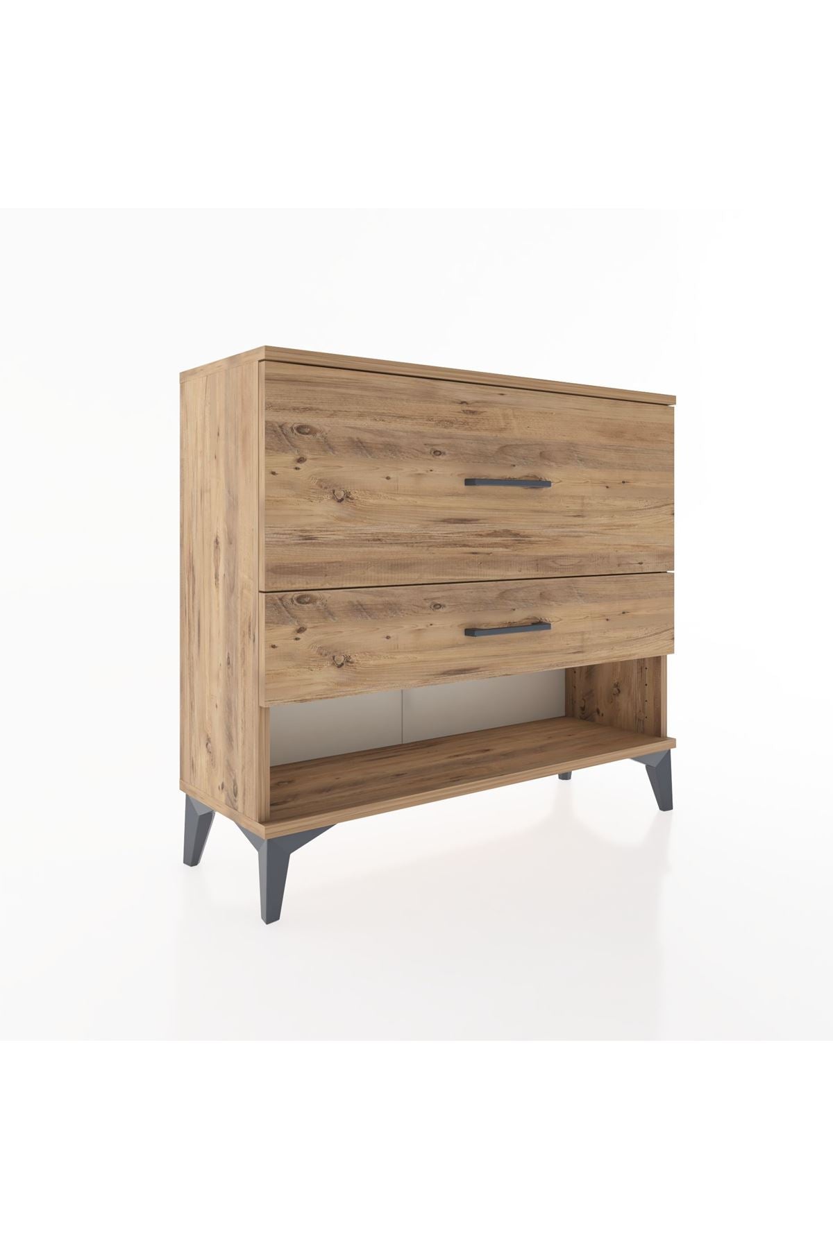 Arges Şifonyer 2 Çekmeceli 88x30x80 Çam-Çam