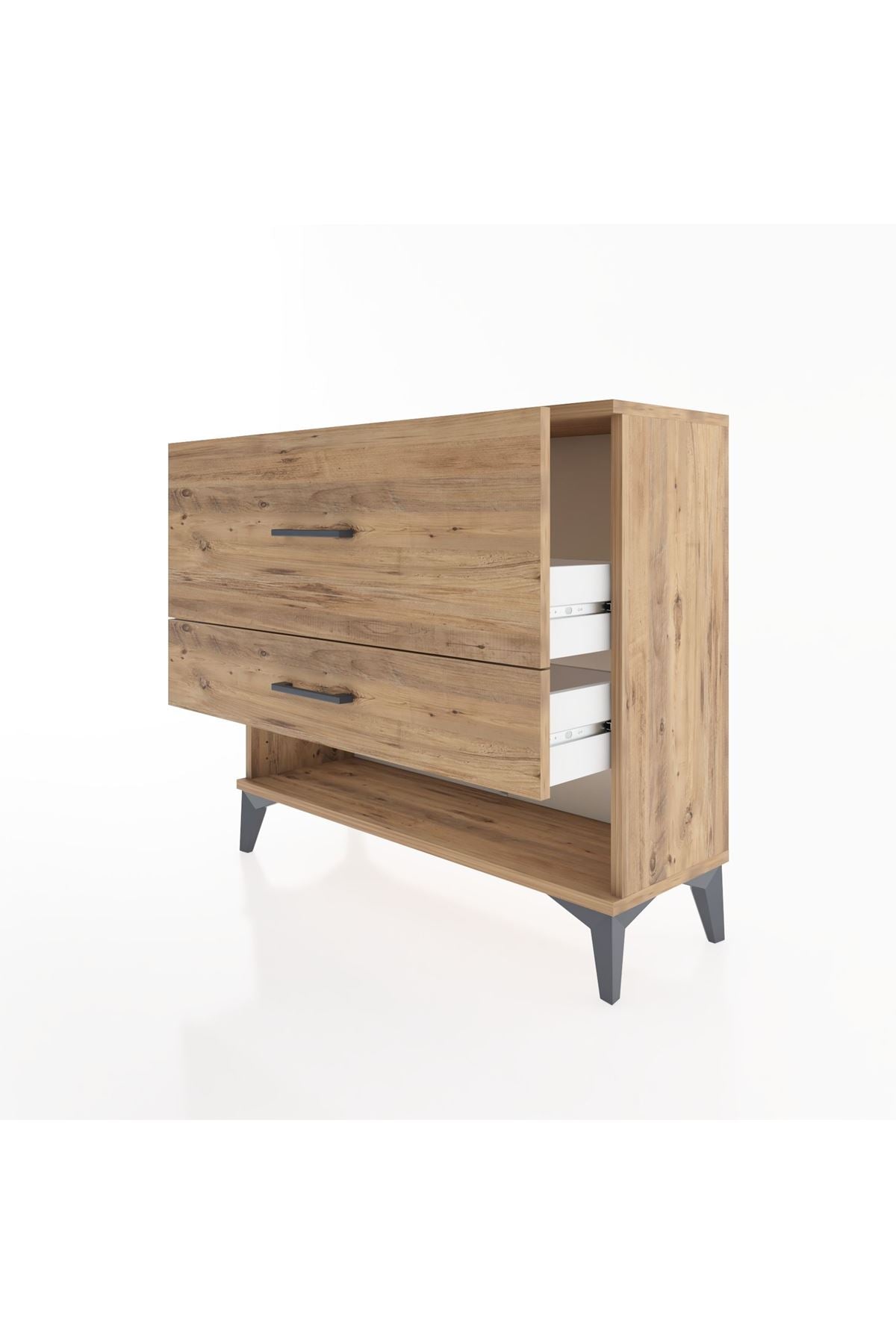 Arges Şifonyer 2 Çekmeceli 88x30x80 Çam-Çam