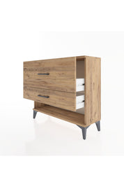Arges Şifonyer 2 Çekmeceli 88x30x80 Çam-Çam