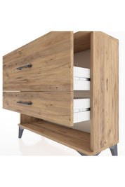 Arges Şifonyer 2 Çekmeceli 88x30x80 Çam-Çam