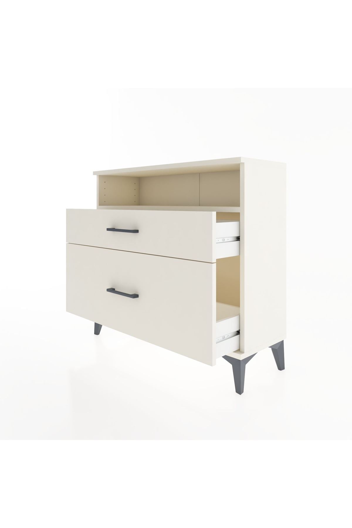 Arges Şifonyer Tek Raflı 2 Çekmeceli 88x30x80 Aytaşı-Aytaşı