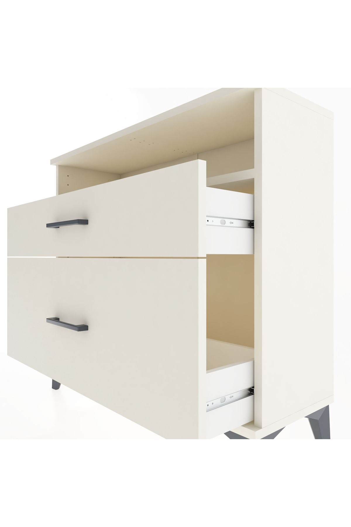 Arges Şifonyer Tek Raflı 2 Çekmeceli 88x30x80 Aytaşı-Aytaşı