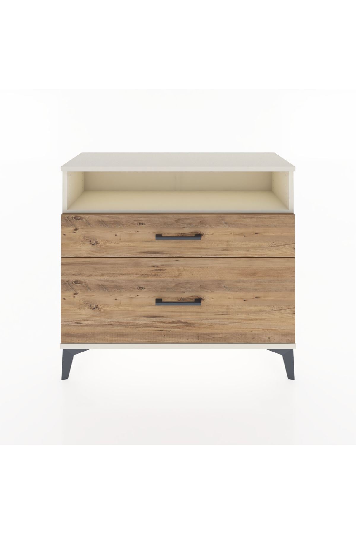 Arges Şifonyer Tek Raflı 2 Çekmeceli 88x30x80 Aytaşı-Çam