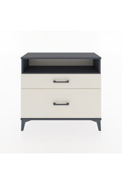 Arges Şifonyer Tek Raflı 2 Çekmeceli 88x30x80 Antrasit-Aytaşı