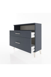 Arges Şifonyer Tek Raflı 2 Çekmeceli 88x30x80 Antrasit-Antrasit