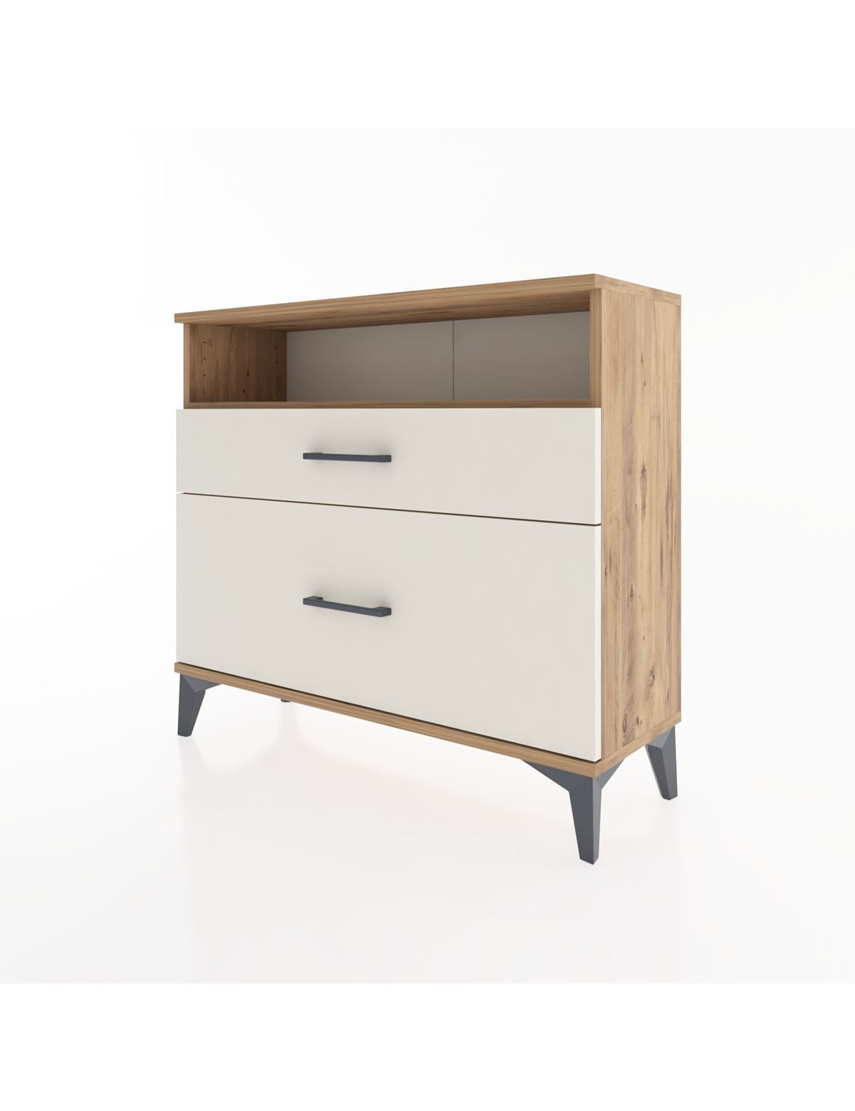 Arges Şifonyer Tek Raflı 2 Çekmeceli 88x30x80 - S03M011V7A