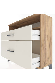 Arges Şifonyer Tek Raflı 2 Çekmeceli 88x30x80 Çam-Aytaşı