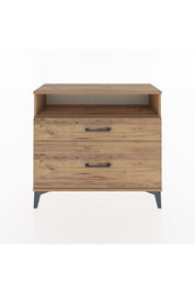 Arges Şifonyer Tek Raflı 2 Çekmeceli 88x30x80 Çam-Çam