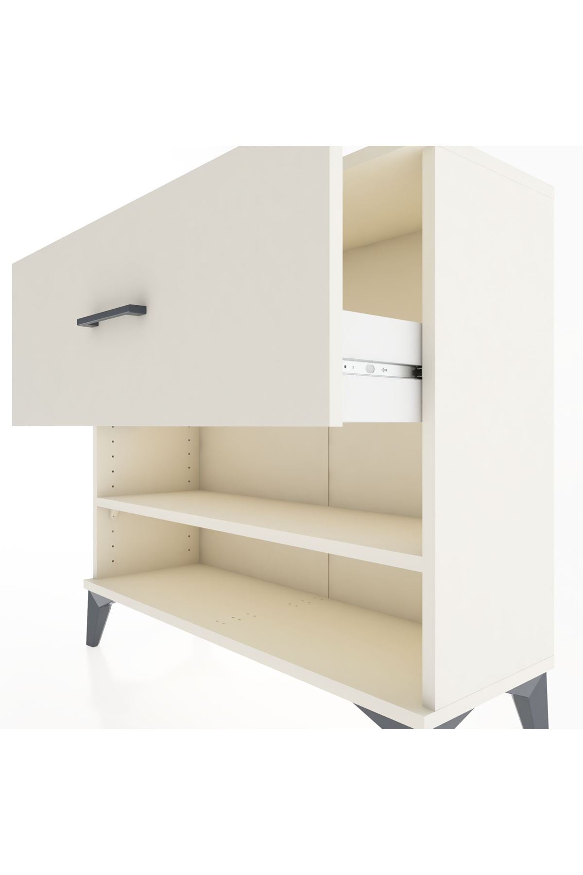 Arges Şifonyer Tek Raflı Tek Çekmeceli 88x30x80 Aytaşı-Aytaşı