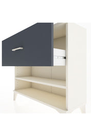 Arges Şifonyer Tek Raflı Tek Çekmeceli 88x30x80 Aytaşı-Antrasit