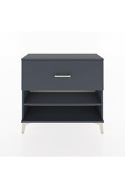 Arges Şifonyer Tek Raflı Tek Çekmeceli 88x30x80 Antrasit-Antrasit