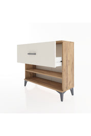 Arges Şifonyer Tek Raflı Tek Çekmeceli 88x30x80 Çam-Aytaşı