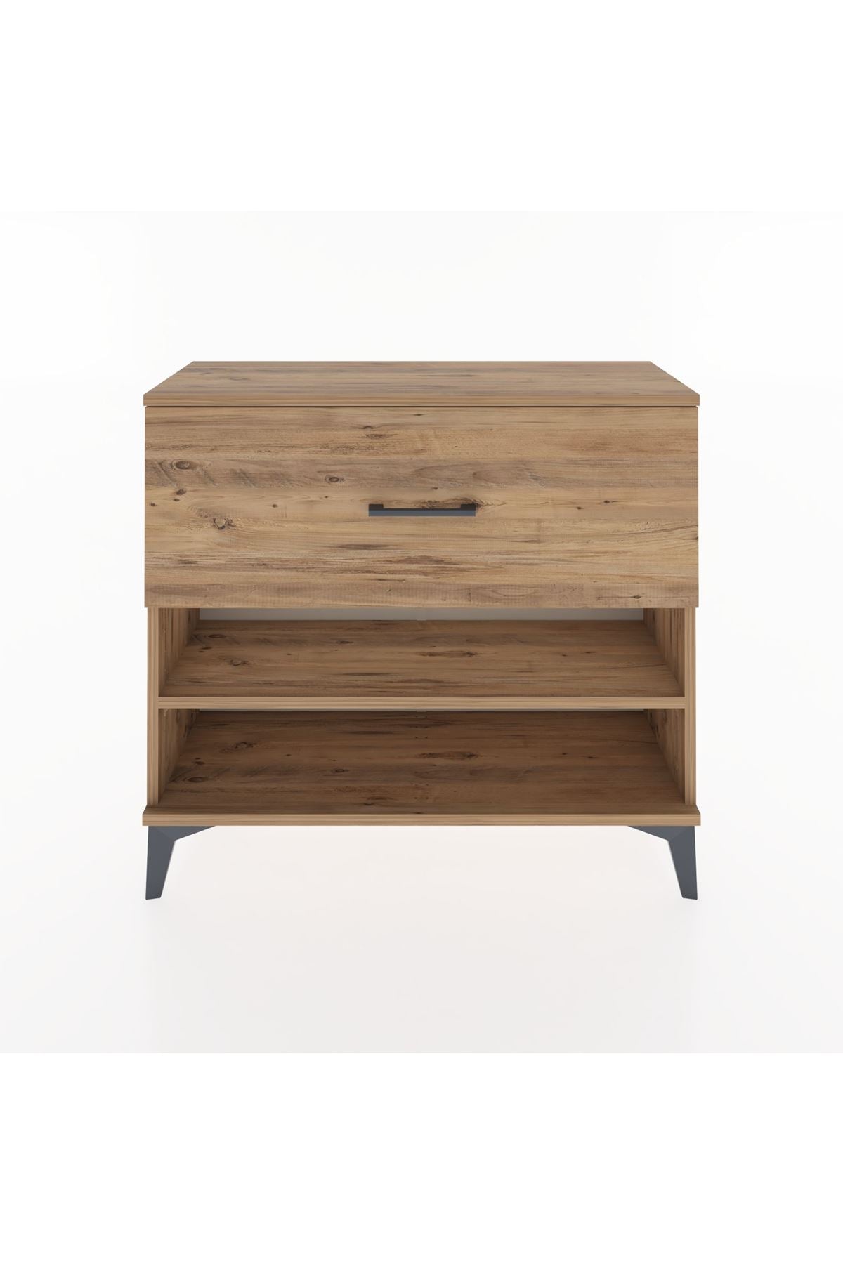 Arges Şifonyer Tek Raflı Tek Çekmeceli 88x30x80 Çam-Çam