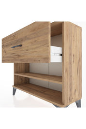 Arges Şifonyer Tek Raflı Tek Çekmeceli 88x30x80 Çam-Çam