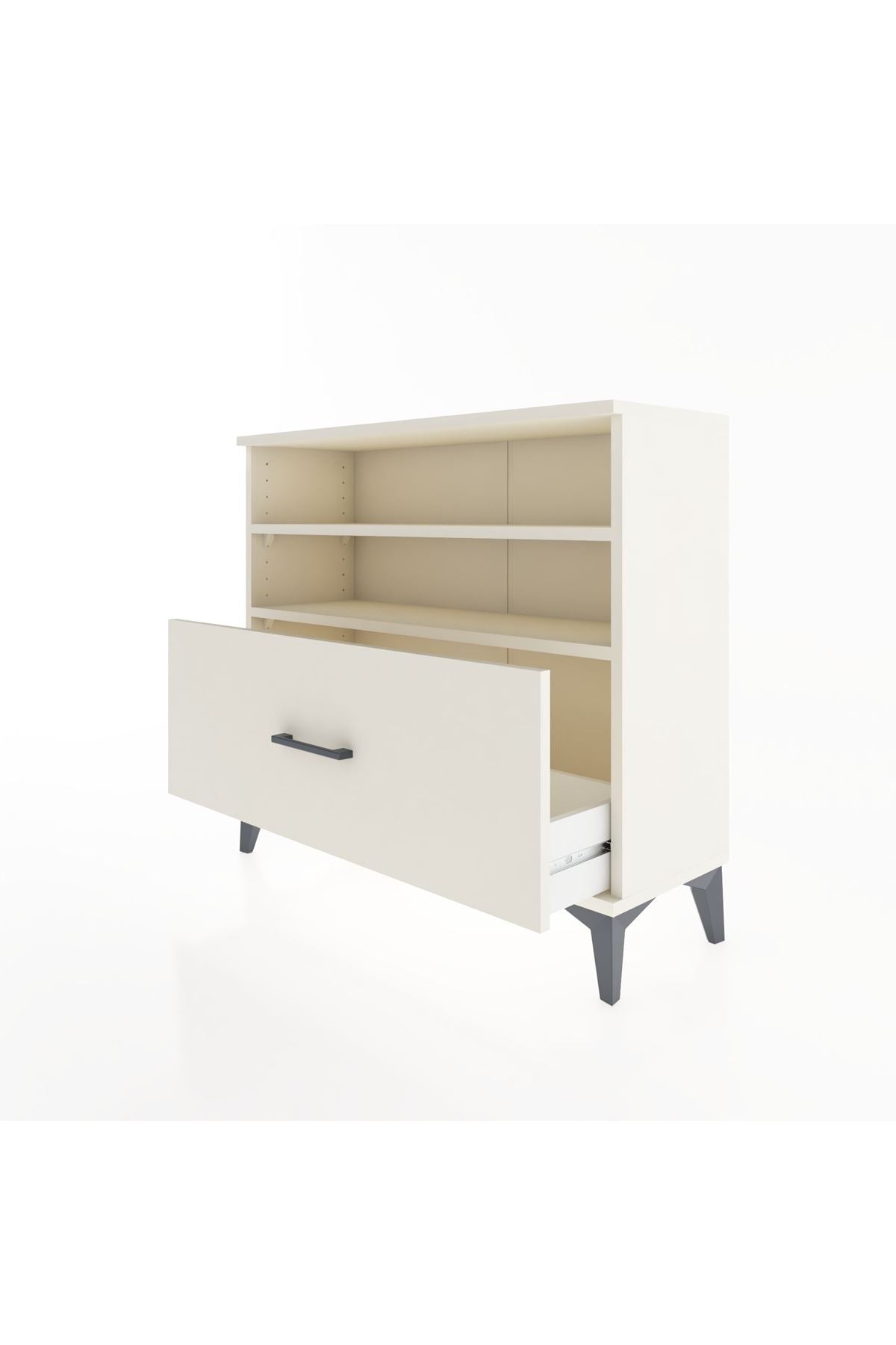 Arges Şifonyer 2 Raflı Tek Çekmeceli 88x30x80 Aytaşı-Aytaşı