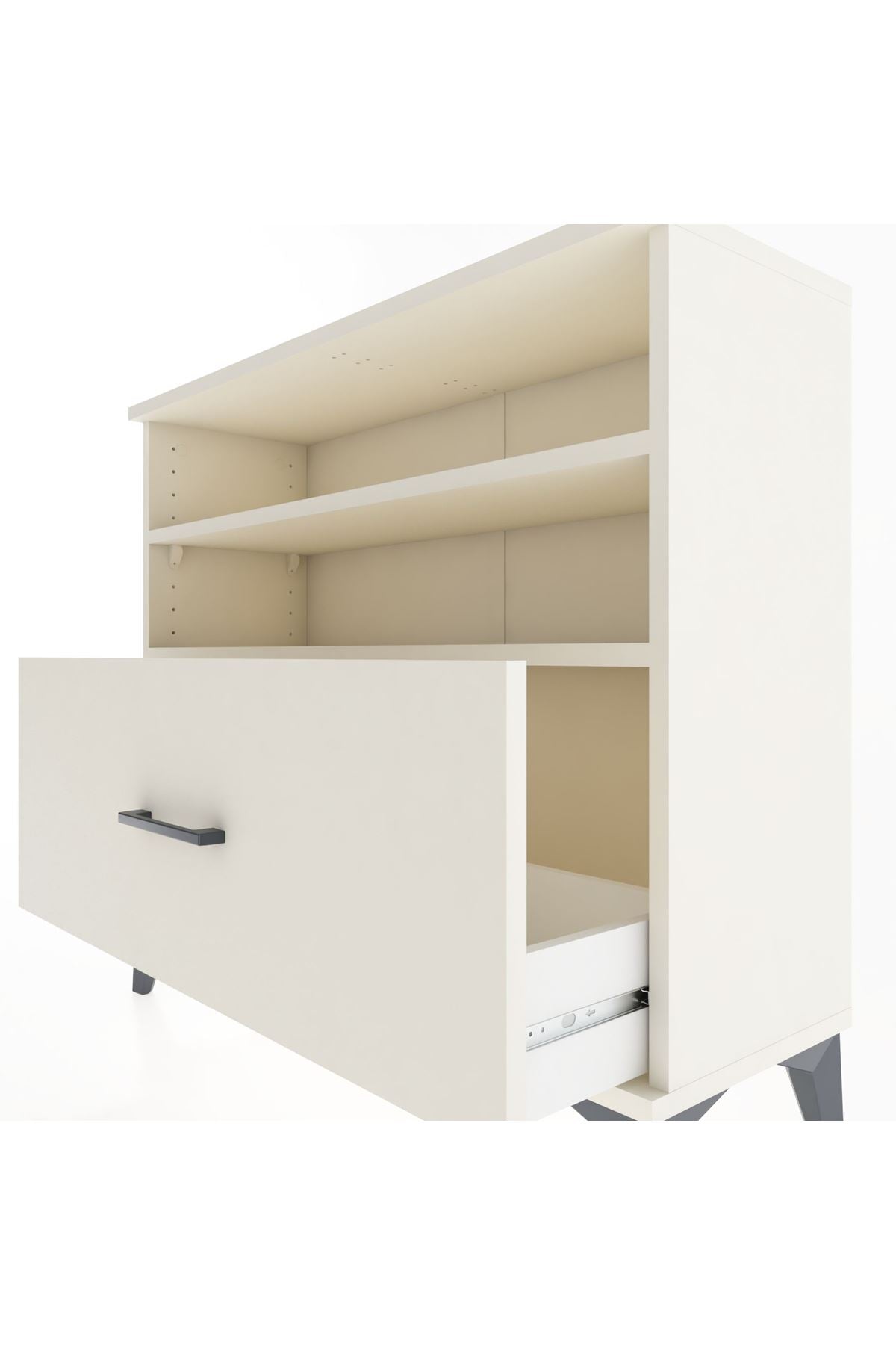 Arges Şifonyer 2 Raflı Tek Çekmeceli 88x30x80 Aytaşı-Aytaşı