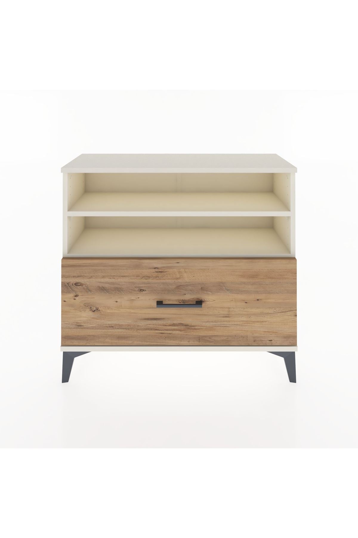 Arges Şifonyer 2 Raflı Tek Çekmeceli 88x30x80 Aytaşı-Çam