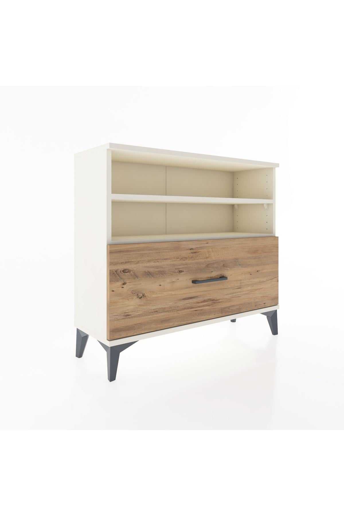 Arges Şifonyer 2 Raflı Tek Çekmeceli 88x30x80 Aytaşı-Çam