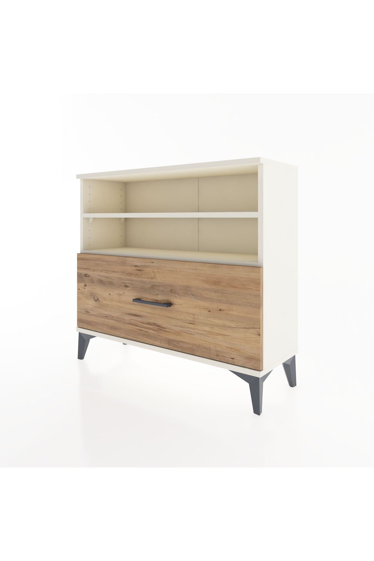 Arges Şifonyer 2 Raflı Tek Çekmeceli 88x30x80 Aytaşı-Çam