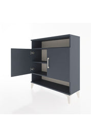 Arges Şifonyer 3 Raflı 2 Kapaklı 88x30x96 Antrasit-Antrasit