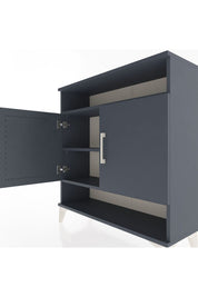 Arges Şifonyer 3 Raflı 2 Kapaklı 88x30x96 Antrasit-Antrasit