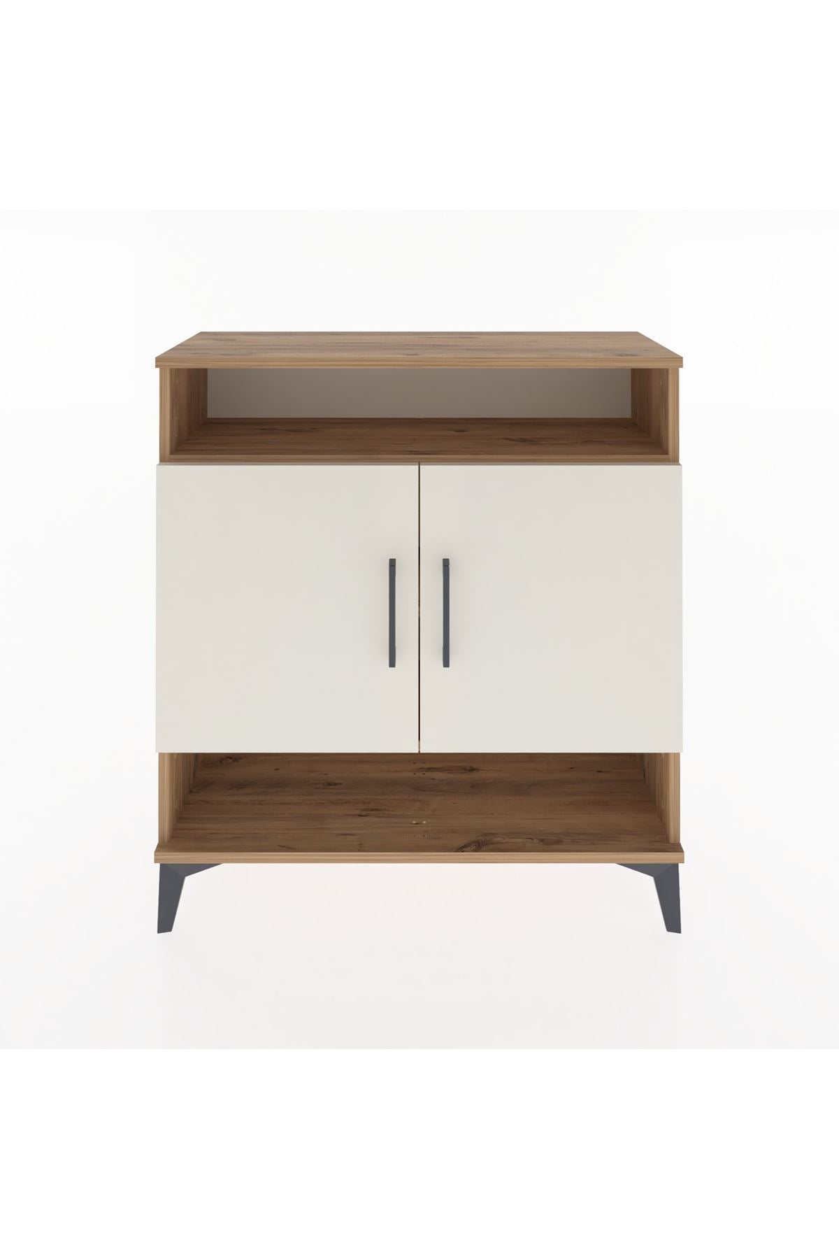 Arges Şifonyer 3 Raflı 2 Kapaklı 88x30x96 Çam-Aytaşı