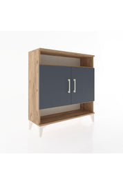 Arges Şifonyer 3 Raflı 2 Kapaklı 88x30x96 Çam-Antrasit