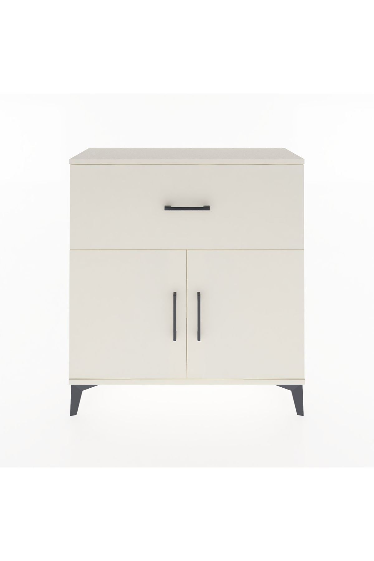 Arges Şifonyer Tek Raflı Tek Çekmeceli 2 Kapaklı 88x30x96 Aytaşı-Aytaşı