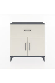 Arges Şifonyer Tek Raflı Tek Çekmeceli 2 Kapaklı 88x30x96 Antrasit-Aytaşı