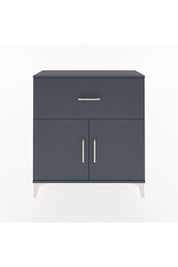 Arges Şifonyer Tek Raflı Tek Çekmeceli 2 Kapaklı 88x30x96 Antrasit-Antrasit