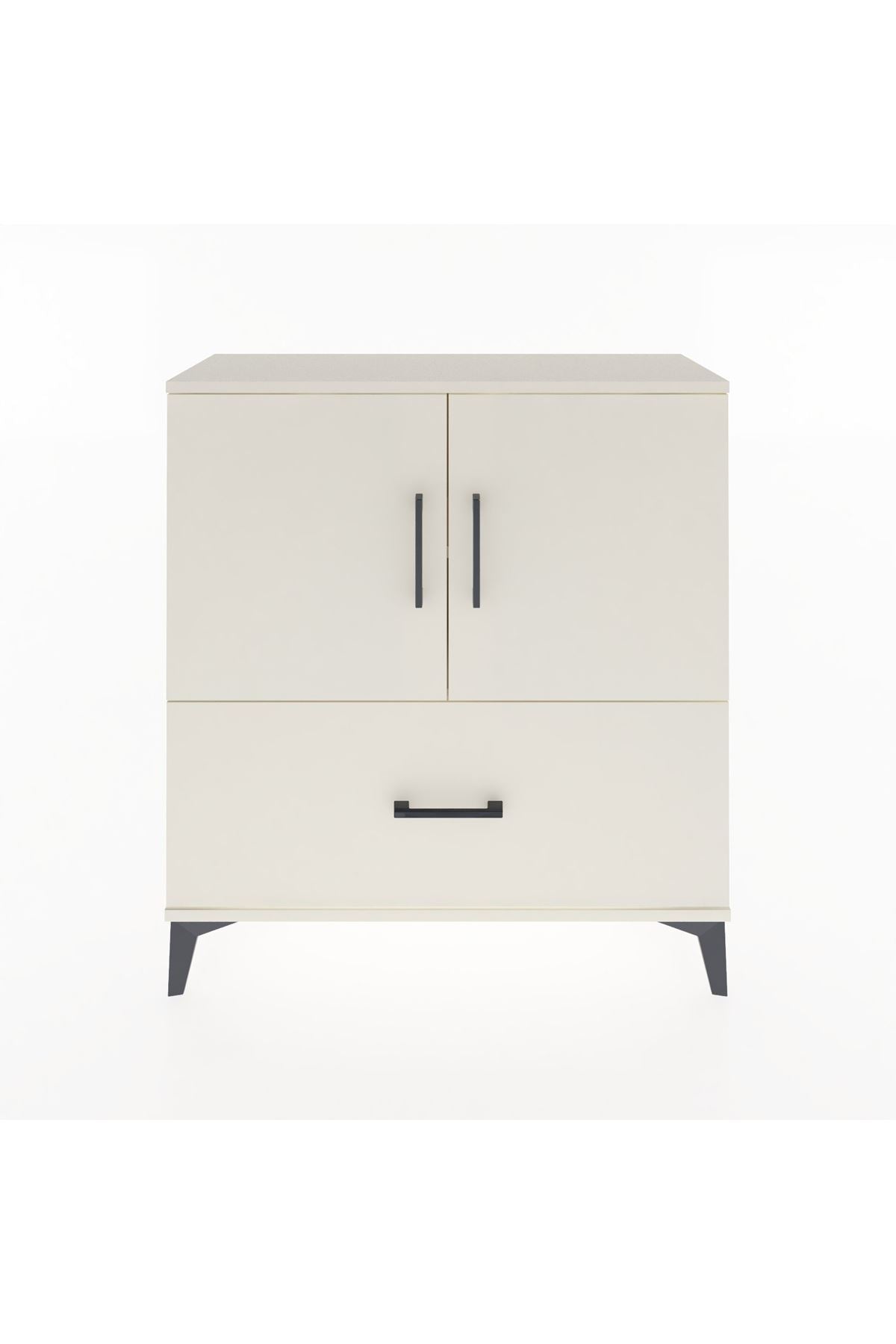 Arges Şifonyer 2 Raflı Tek Çekmeceli 2 Kapaklı 88x30x96 Aytaşı-Aytaşı