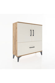 Arges Şifonyer 2 Raflı Tek Çekmeceli 2 Kapaklı 88x30x96 Çam-Aytaşı